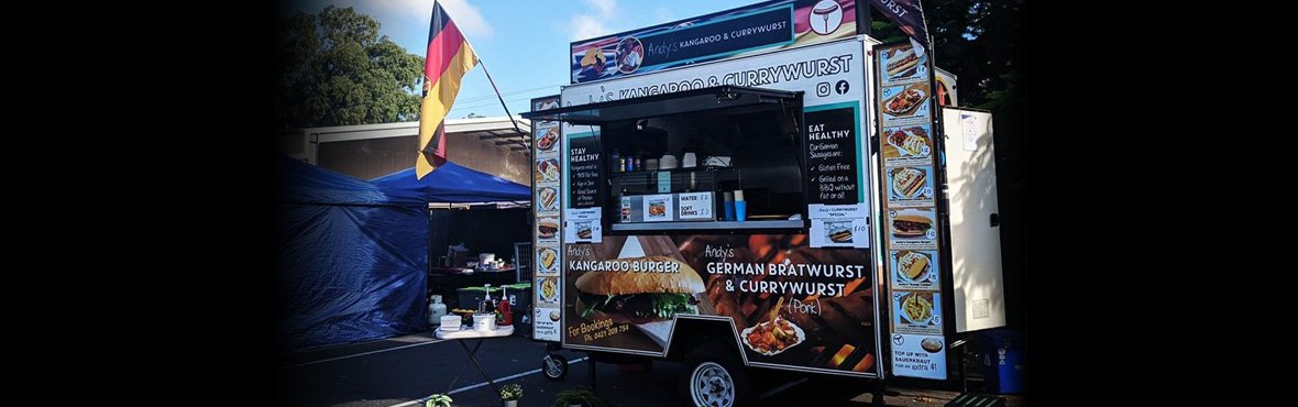 Andy's Kangaroo and Currywurst - German food truck in Brisbane