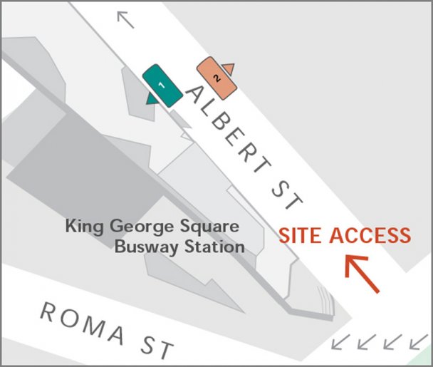 Albert Street site map