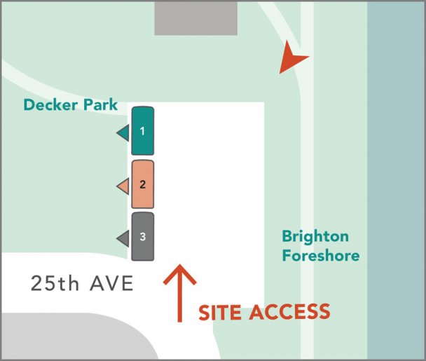 Decker Park site map