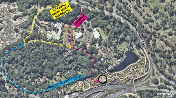 Mt Coot-tha site entry instructions